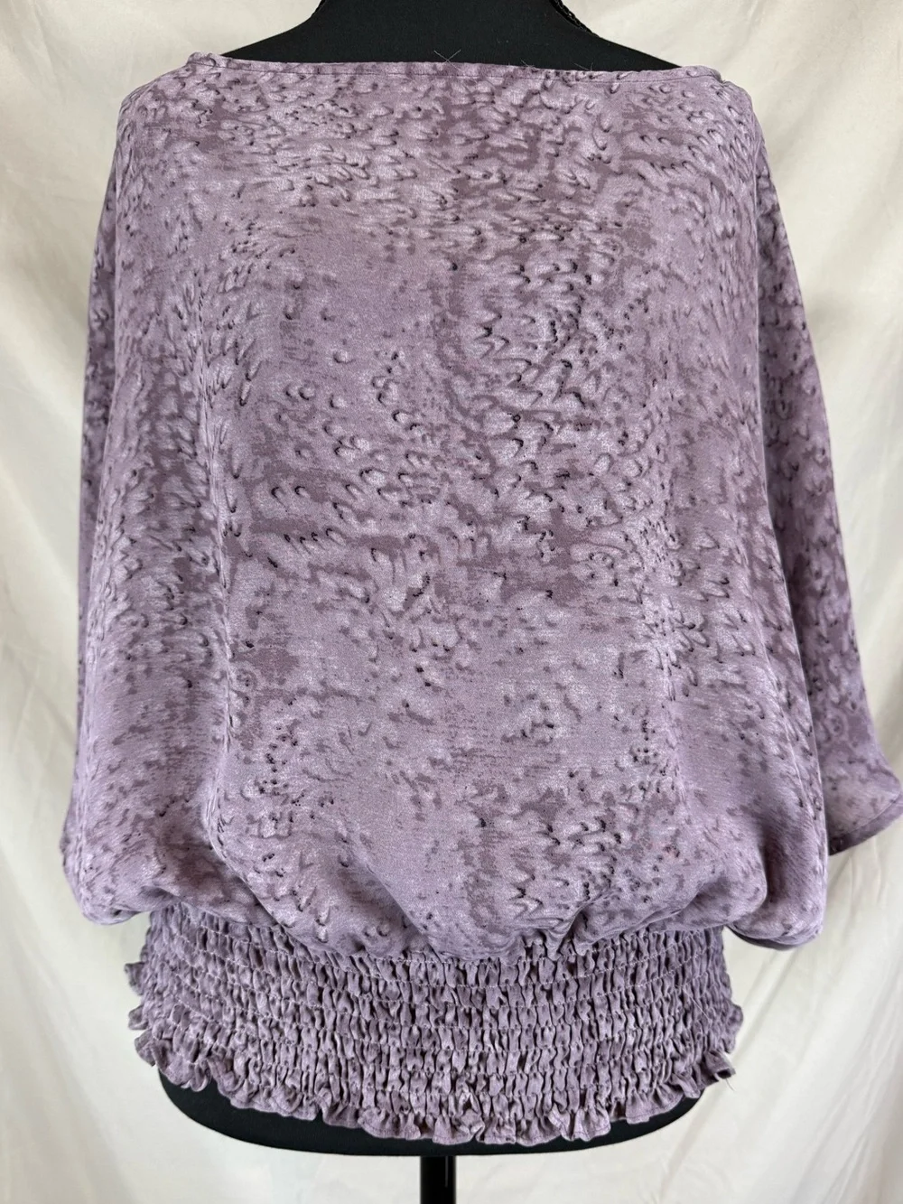 MICHAEL Michael Kors Purple Print Dolman Sleeve Top - Large